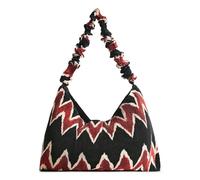 Desigual Sac à épaule Bols Pleated Shoulderbag 100% polyester Zippée Noir