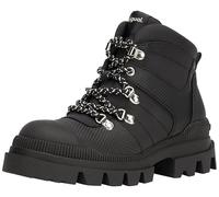 Desigual Bottines Plates Tendance en Nylon pour Femme, Noir, 38 EU