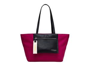 Desigual Cabas 'Priori Cahuil' rose foncé / noir / blanc, Taille One Size