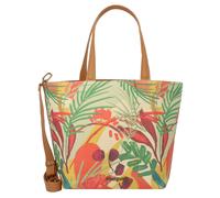 Desigual Cabas 'Sunara Valdiva' cognac / vert / rouge clair / blanc cassé, Taille One Size