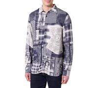 Desigual Cam_Blue Patch T-Shirt, Inde, M Homme