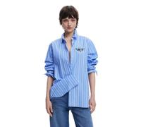 Desigual Cam_Dont Do It T-Shirt, Bleu, XL Femme