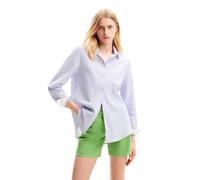 Desigual Cam_hamburgo Blouse, Bleu, Taille L Femme