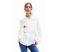Desigual Cam_Sweet Hamburgo T-Shirt, Blanc, XX-Large Femmes