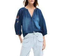 DESIGUAL CAMICIA MANICHE LUNGHE DONNA BLU