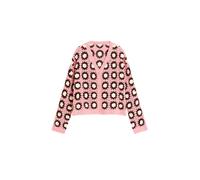 Desigual Cardigan brun foncé / rose ancienne / blanc, Taille M
