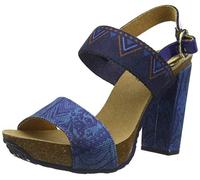 Desigual Carioca Denim Beach, Escarpins Bout Ouvert Femme, Bleu (Blue 5106), 37 EU