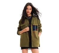 Desigual Chaq_Bear 4009 Green Bottle Parka, Vert, Taille L Femme