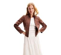 Desigual Chaq_Toronto Manteau en polyuréthane pour Femme, Marron