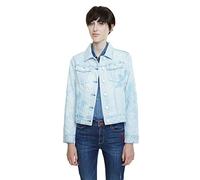 Desigual Chaq_whaii Manteau, Bleu (Jeans Bleach 5058), 42 (Taille Fabricant: 40) Femme