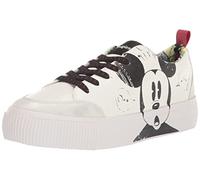 Desigual Chaussures pour Femme - Motif Mickey Crac 1000 - Blanc, Blanc., 40 EU