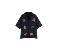 Desigual Chemise bleu marine / aqua / violet clair / orange, Taille S