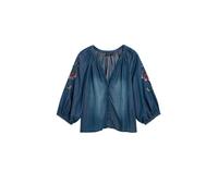 Desigual Chemisier bleu denim / rouge / blanc, Taille L