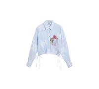 Desigual Chemisier bleu / mélange de couleurs, Taille M