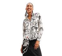 Desigual Chemisier Cam_Verona pour Femme, Blanc., Taille S