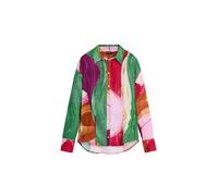 Desigual Chemisier cognac / émeraude / fuchsia / rouge carmin, Taille XS