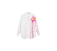 Desigual Chemisier jaune chiné / rose / blanc, Taille S