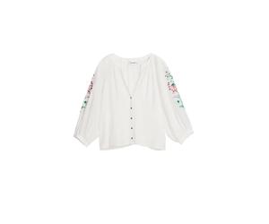 Desigual Chemisier mélange de couleurs / blanc, Taille M