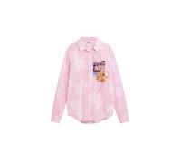 Desigual, Femme, Blouses et Chemises, Rose, Taille: 40 FR Chemise Longue Rayée
