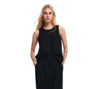 Desigual Chemisier tissé à Manches Longues pour Femme Blouse, Noir, Taille