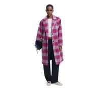 Desigual – Manteau COAT_PINKCHECK 3033 ROSA FLUOR – Taille L