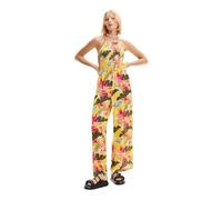 Desigual Combinaison de Bain Tropical Maillot pièce, Jaune, Taille L Femme