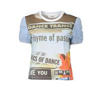 Desigual - Cotton T-Shirt - Femme - Tops - Multicolore - Taille: 42 FR