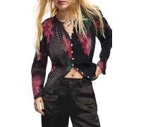 Desigual Dark Blouse, Noir, M Femme