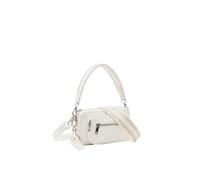 Desigual Sac bandoulière Demi-logo 24 – Polyuréthane (PU), zippé, Blanc, Taille unique