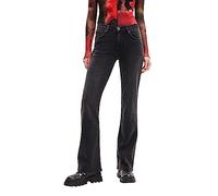 Desigual Denim_Dublin Pantalon décontracté, Noir, 38 Femme