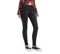 Desigual Denim_noruega Pantalon décontracté, Noir, 36 Femme