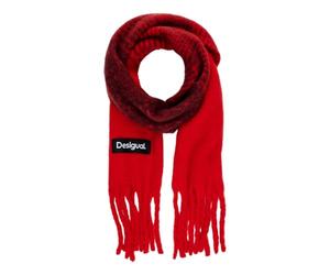 Desigual Écharpe Longue en Tissu Accessoires Boa, Rouge, Taille Unique Femmes