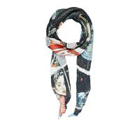 Desigual écharpe Foxtrot Wrinkled Foulard Black multicolore