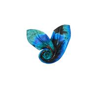 Desigual écharpe Pompon Rectangle Foulard Turquoise bleu