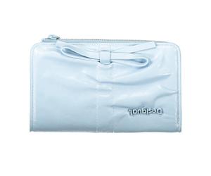 Desigual - Emma 2.0 Rhodium Card Wallet - Femme - Accessoires - Bleu - Taille: ONE Size