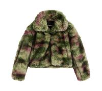 Desigual - Fake Fur Camomille La - Femme - Vestes - Vert - Taille: 38 FR