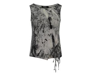 Desigual - Fantasy Tank Top - Femme - Tops - Noir - Taille: 38 FR