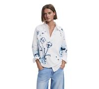 Desigual Femme 25swjf33 Sweatshirt, Blanc, M EU