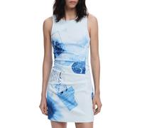 Desigual Femme 25wwvw31 Robe Décontractée, Bleu, XS EU