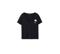 Desigual Femme À Manches Courtes en Tricot pour T-Shirt, Noir, S EU