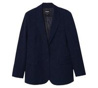 Desigual Femme Blazer tissé, Bleu, Taille