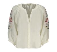 Desigual, Femme, Blouses et Chemises, Blanc, Taille: 36 FR Chemisier manches 3/4