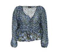 Desigual, Femme, Blouses et Chemises, Multicolore, Taille: 38 FR Chemisier à taille smockée à imprimé floral