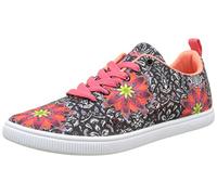 Desigual Femme Camden Save The Queen Sneakers Basses, Noir (Black 2000), 36 EU