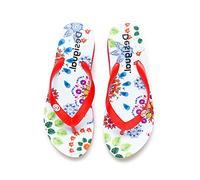 Desigual Femme Chaussures Lola Galactic Tongs, Blanc Blanco 1000, 41 EU