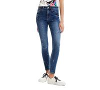 Desigual Femme Denim Mickey 5053 Pantalon Décontracté, Bleu, 38 EU