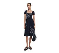 Desigual Femme en Tricot À Manches Courtes pour Robe, Noir, S EU