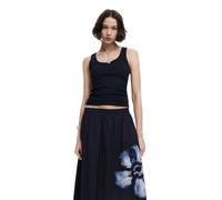 Desigual Femme Longue Tissée pour Jupe, Noir, XL EU