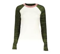 Desigual, Femme, Pulls, Multicolore, Taille: 44 FR Élégant Pull à col rond contrastant