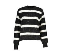 Desigual, Femme, Pulls, Noir, Taille: 40 FR Pull à Col Roulé Chic avec Détails Contrastés